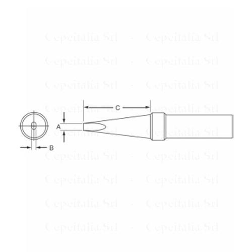 Weller ET A - Punta a cacciavite 1.6 mm