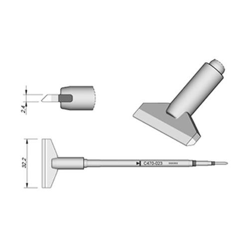 JBC C470-023 Punta saldante di potenza Lama 32.0mm