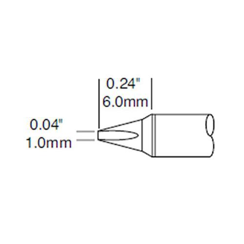 Metcal STTC-825P - Punta a cacciavite 1.0 mm - Serie 800