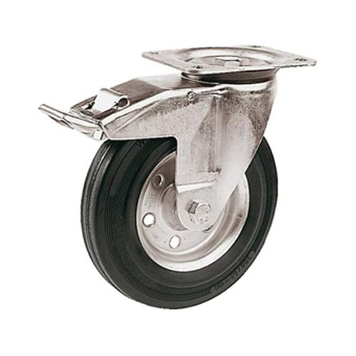 Ruota girevole ESD con piastra di fissaggio e freni  160mm