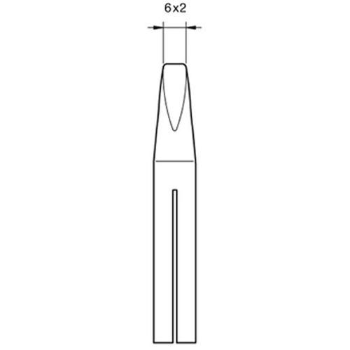 JBC Punta saldante T-65D - Cacciavite 6x2mm - Serie 65ST