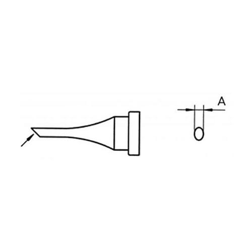 Weller LT4 - Punta a fetta di salame 1.2 mm