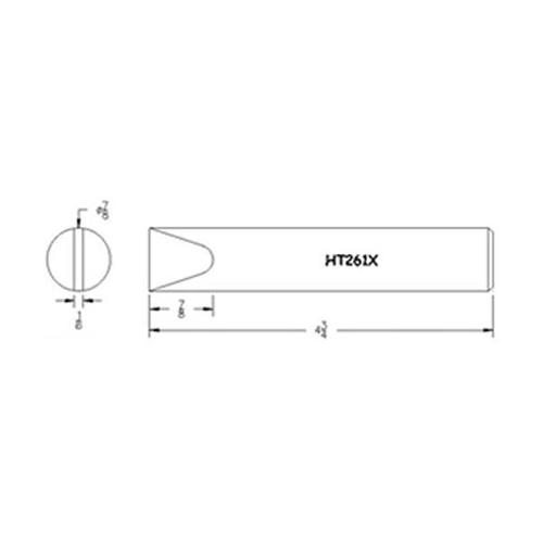 Hexacon Punta saldante HT261X - Cacciavite 7/8"