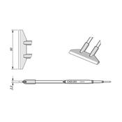 JBC C420-283 Punta per pinza termica Lama 50.0mm