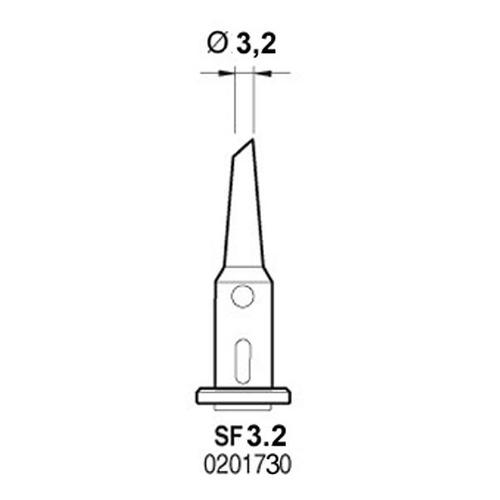 JBC SF 3.2 - Punta ø3.2 per saldatore a gas SG1070