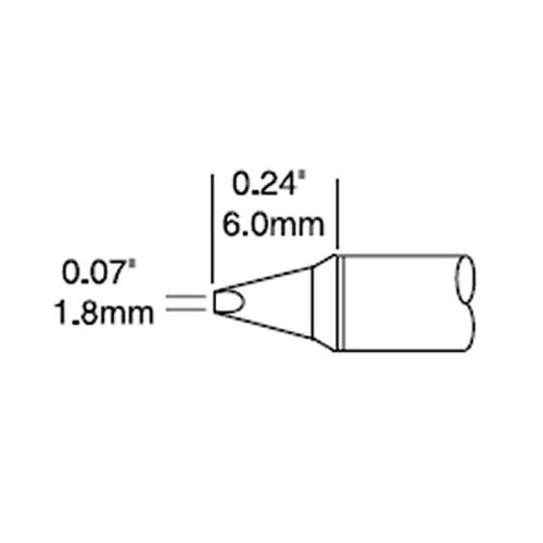 Metcal STTC-137P - Punta a cacciavite 1.8 mm - Serie 700