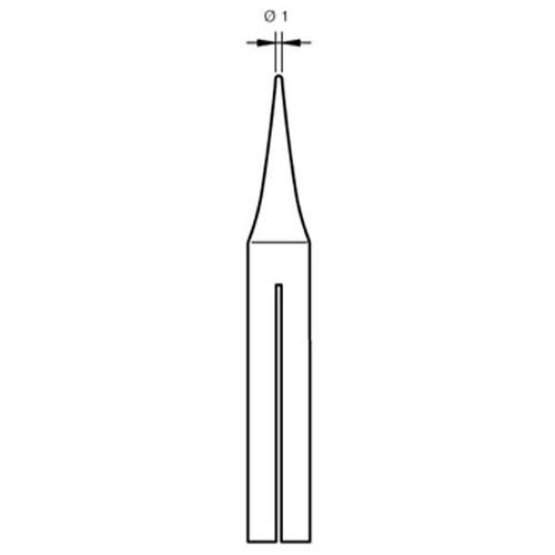 JBC Punta saldante R-05D Conica Ø 1.0 mm