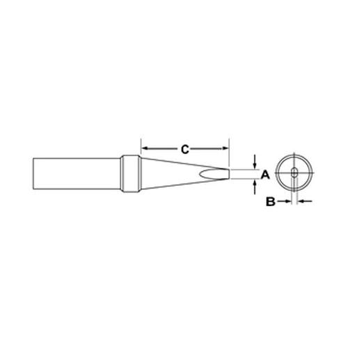 Weller PTB7 - Punta a cacciavite 2.4mm - Serie 7
