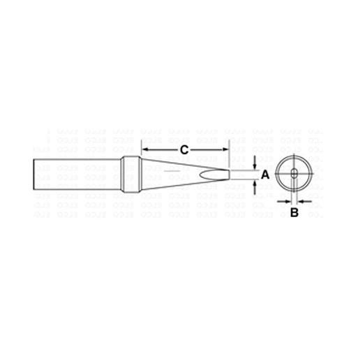 Weller PTB8 - Punta a cacciavite 2.4mm - Serie 8