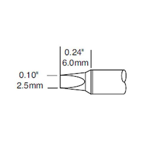 Metcal STTC-136P - Punta a cacciavite 2.5 mm - Serie 700