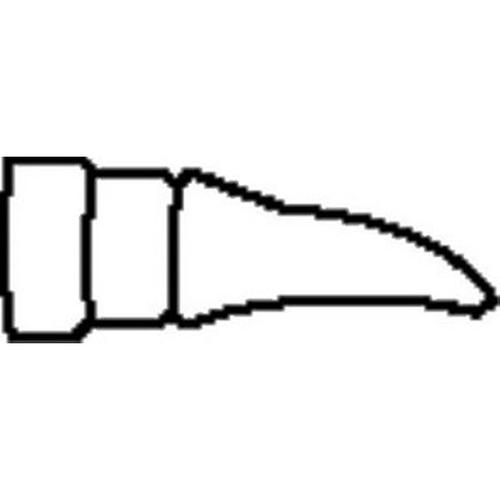 Weller LTAX - Punta a cacciavite curvo 1.6 mm