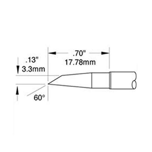 Metcal SMTC-1147 - Punta fetta di salame 3.3 mm - Serie 700