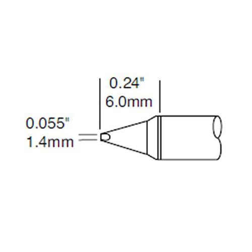 Metcal STTC-138P - Punta a cacciavite 1.4 mm - Serie 700