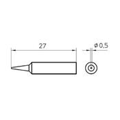 Weller XNT 1 - Punta conica 05mm