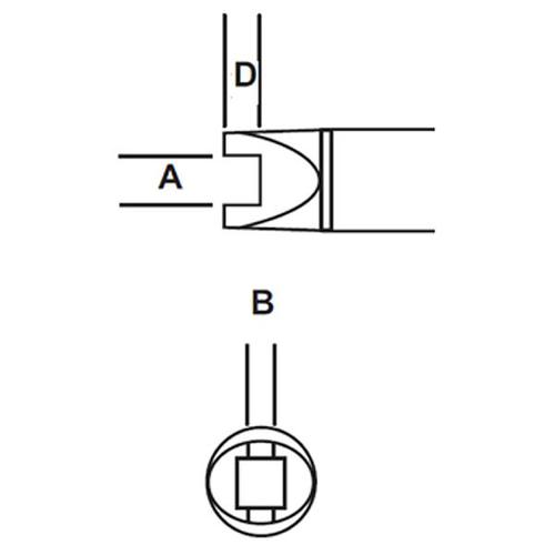 Metcal SMTC-096 - Punta biforcuta Chip 0402 e 0603 - S. 600