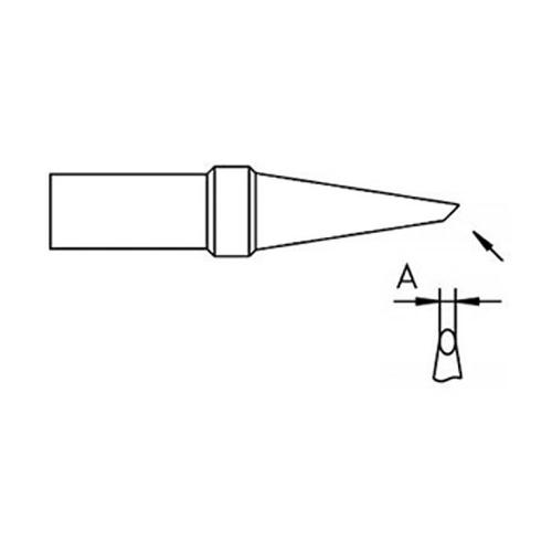 Weller PTF7 - Punta a fetta di salame 0.8m - Serie 7