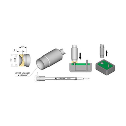 JBC Punta saldante C245-054 - Per rivetti plastici 6.5 mm