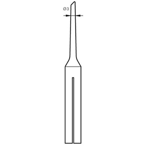 JBC Punta saldante TL-3D Fetta di salame Ø 3 mm