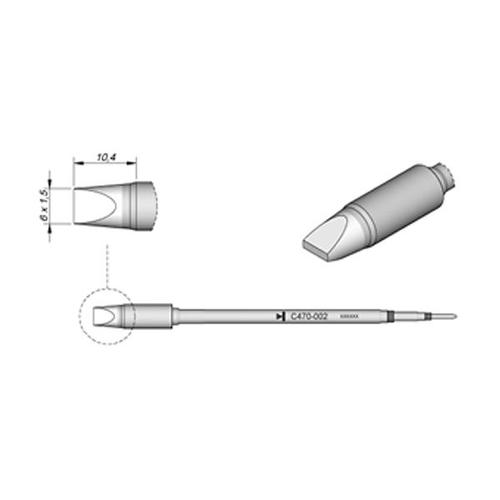 JBC C470-002 Punta saldante di potenza Cacciavite 6x1.5mm