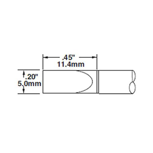 Metcal STTC-165 - Punta cacciavite lungo 5.0 mm - Serie 700