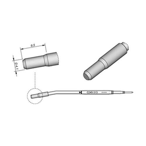 JBC Punta saldante C245-313 - Per plastica - Ø 4.1mm