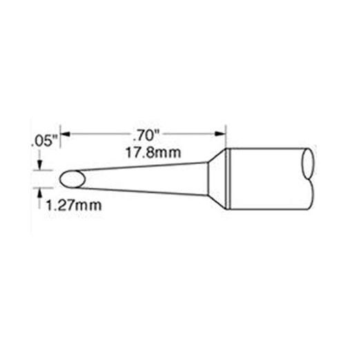 Metcal SSC-767A - Punta fetta di salame 1.27 mm - Serie 700