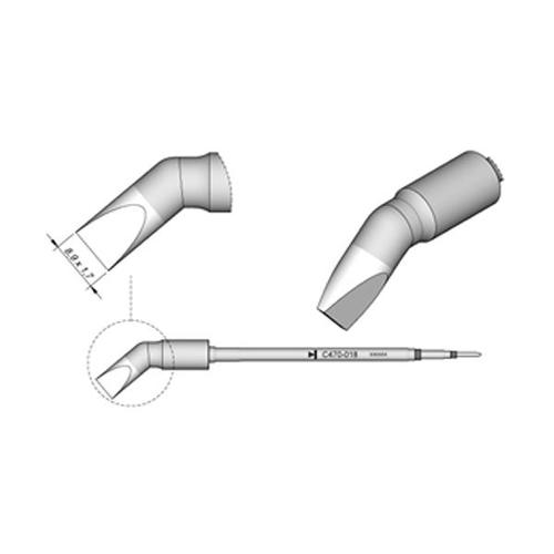 JBC C470-018 Punta saldante Cacciavite curvo 8.9x1.7mm