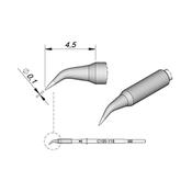JBC NanoPunta saldante C105-118 - Conica curva Ø 0.1mm - 1pz