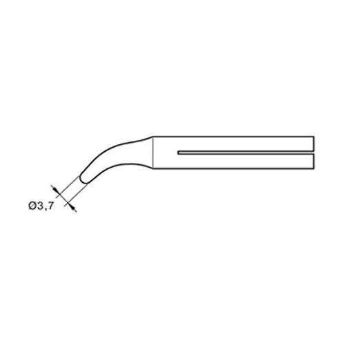 JBC Punta saldante C-30D - Conica curva 3.7mm - 55N