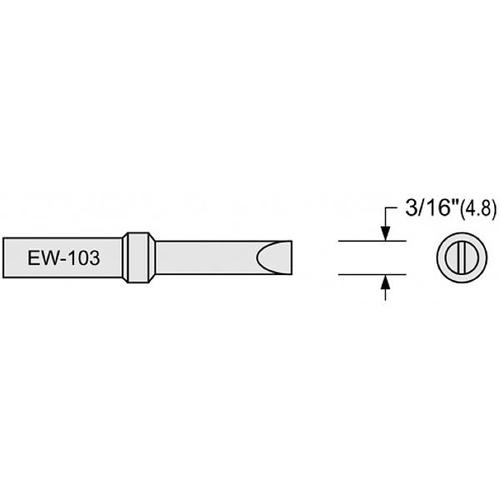 Ersa 0102CDLF04 Punta di saldatura Forma a scalpello, dritta