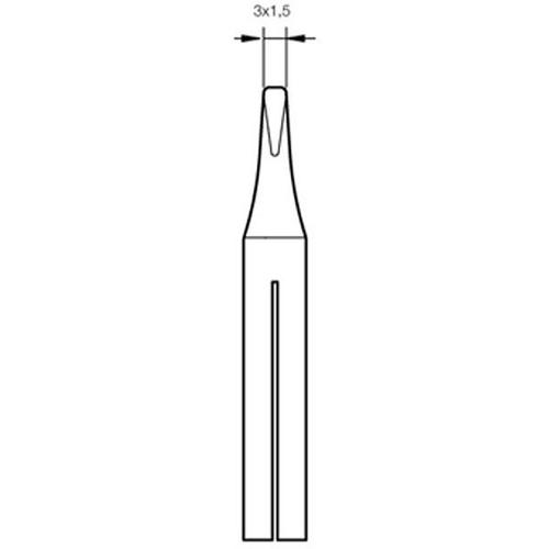 JBC Punta saldante T-20D Cacciavite 3x1.5mm