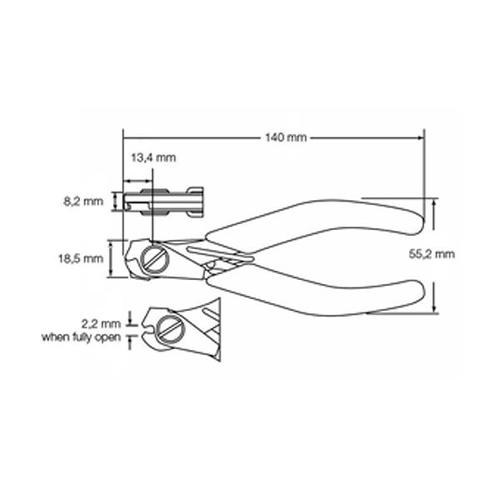JBC SHR193 - Tronchese per corde musicali fino a 1.6 mm