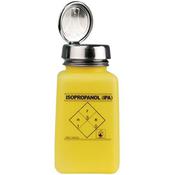Menda One-touch Durastatic HDP bottle,6 OZ,IPA Print, Yellow