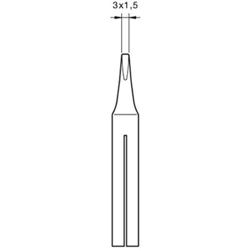 JBC Punta saldante T-25D - Cacciavite 3x1.5mm - Serie 65ST