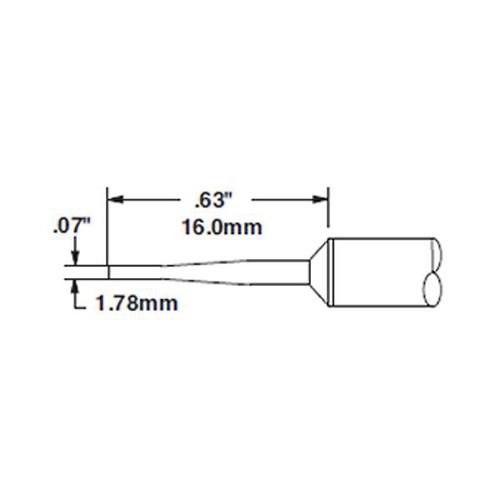 Metcal STTC-142 - Punta a cacciavite 1.78 mm - Serie 700