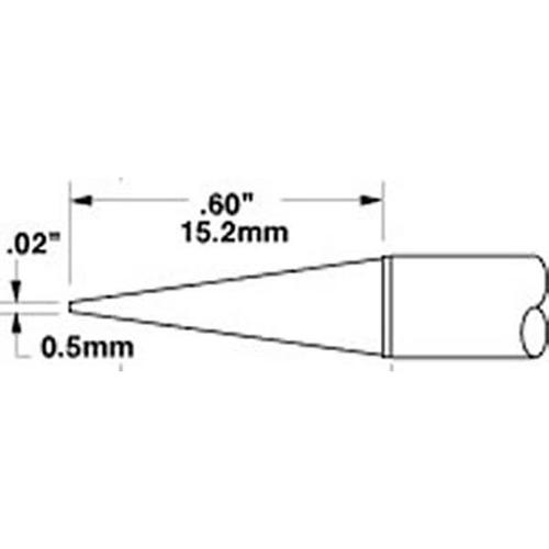 Metcal STTC-143 - Punta conica lunga 0.5 mm - Serie 700