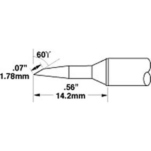 Metcal STTC-147 - Punta fetta di salame lunga 1.78 mm - S700