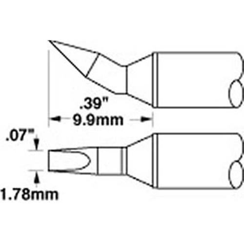 Metcal STTC-198 - Punta a cacciavite curvo 1.78 mm - S700