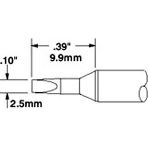 Metcal STTC-536 - Punta cacciavite lungo 2.5 mm - Serie 500
