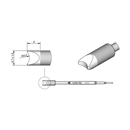 JBC Punta saldante C245-762 - Per fili/pin connettori - 4.5