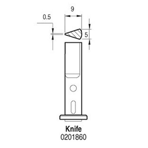 JBC Knife - Punta a lama per saldatore a gas SG1070