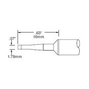 Metcal SSC-742A - Punta cacciavite 1.78 mm - Punta Serie 700