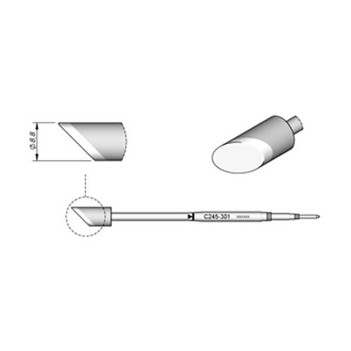 JBC Punta saldante C245-301 - Fetta di salame Ø 8.8 mm