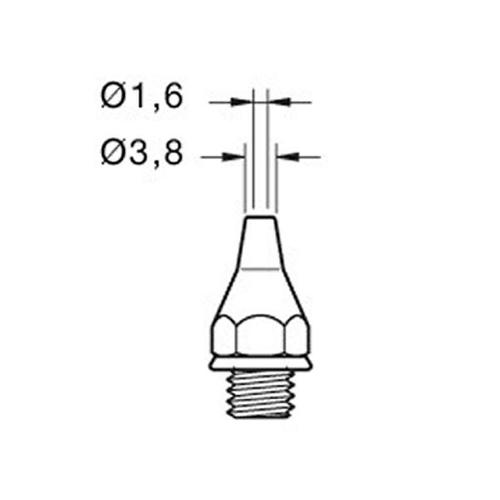 JBC Punta dissaldante 35HT - D.I. 1.6mm DSV 30ST/40ST/SL2020