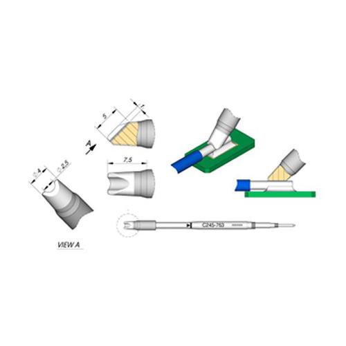 JBC Punta saldante C245-763 - Cavi diametro 2.5 mm