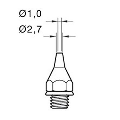 JBC Punta dissaldante 30HT - D.I. 1.0mm DSV 30ST/40ST/SL2020