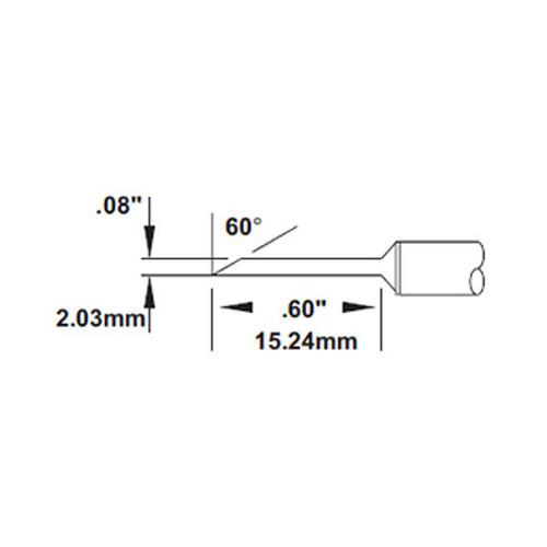 Metcal SMTC-1169 - Punta a minionda lunga - Serie 700