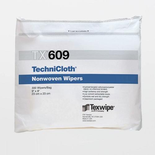 Texwipe TX609 - 300 Cleanroom Wipers TechniCloth 9"x9"