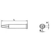 Weller 54470699 XT D Punta saldante a cacciavite 46x08mm