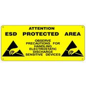 Iteco TARGA PVC rigido HV ESD PROTECTED AREA 600x300mm